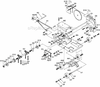 Part Location Diagram of 138693 MK Diamond Nut, Blade Shaft, 1-14 Right H